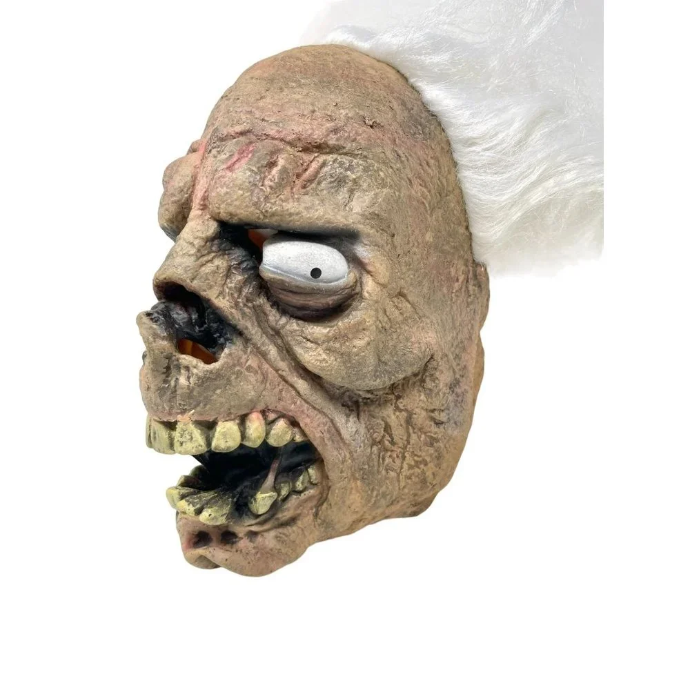 The Paper‎ Magic Group Halloween 2003 Mask Creepy Zombie Full Head White Hair